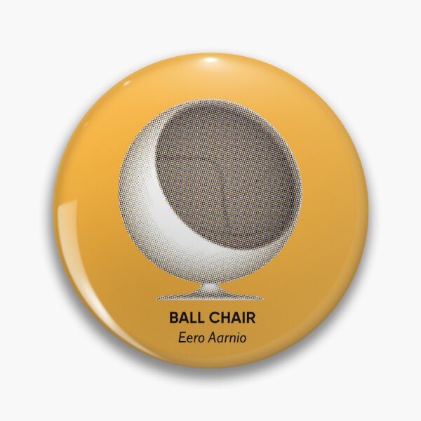 Item preview, Ball Chair by Eero Saarinen Halftone (Midcentury Furniture) designed and sold by hanadvartstudio.