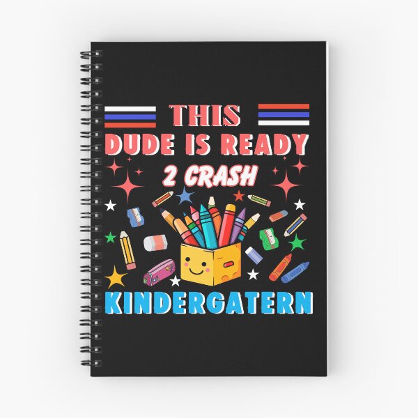 Item preview, This Dude Is Ready To Crush Kindergarten Colorful Typographic School Design  designed and sold by Raise2Shine.