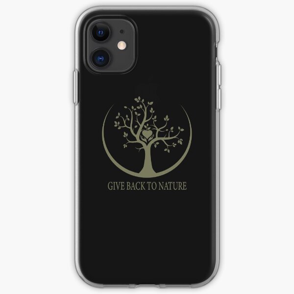 Give Back to Nature - Kaki Grunge iPhone Soft Case