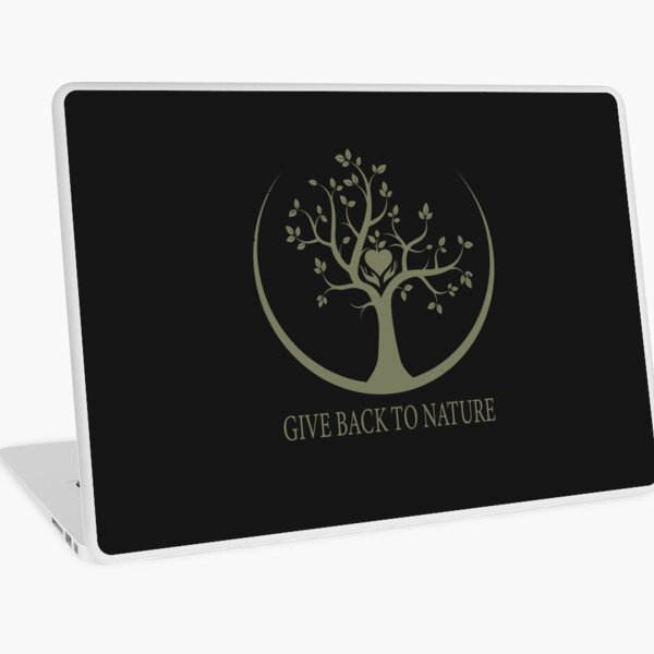 Give Back to Nature - Kaki Grunge Laptop Skin