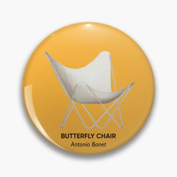 Item preview, Butterfly Chair by Antonio Bonet Halftone Illustration (Midcentury Furniture) designed and sold by hanadvartstudio.