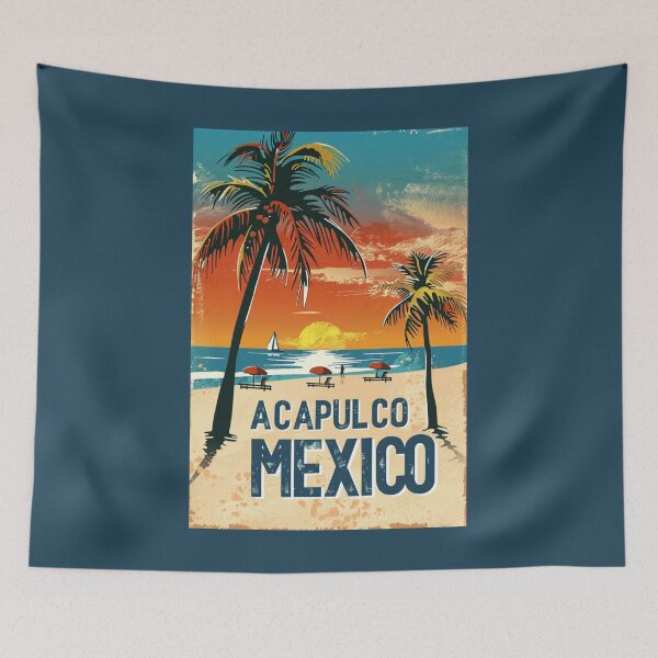 Item preview, A Vintage Travel Illustration of Acapulco - Mexico  designed and sold by GoodOldVintage.