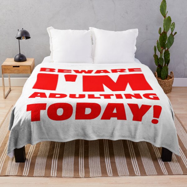Item preview, Beware I'm Adulting Today design designed and sold by Ginny Luttrell.