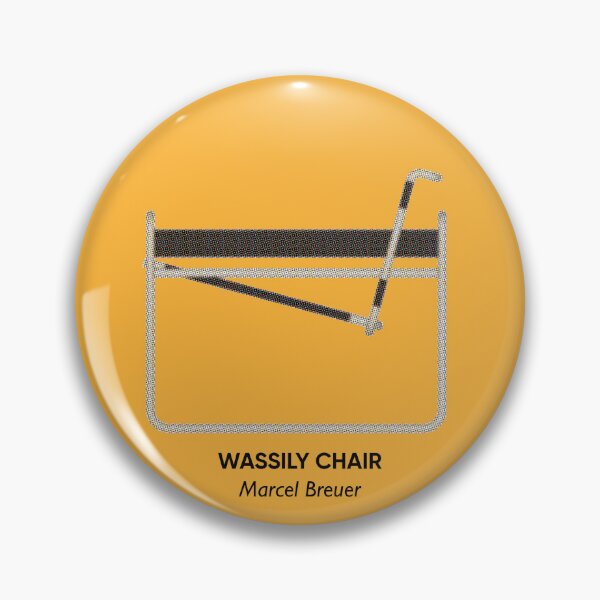 Item preview, Wassily Chair by Marcel Breuer Halftone Illustration (Midcentury Furniture) designed and sold by hanadvartstudio.