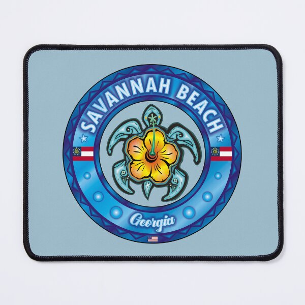 Item preview, Savannah Beach Georgia sea turtle hibiscus designed and sold by studioss76.