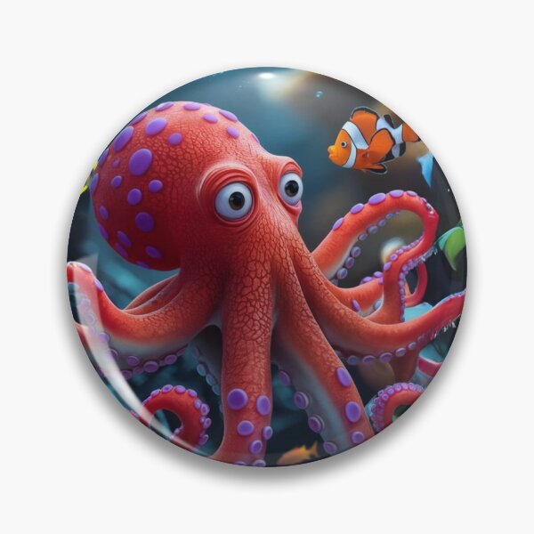 Item preview, The flabbergasted octopus  designed and sold by BrainlessBubble.