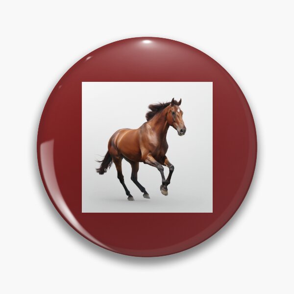 Item preview, Cantering bay horse with star designed and sold by Delicate-AI.