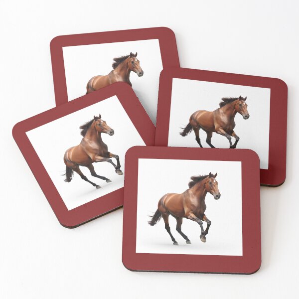 Item preview, Cantering bay horse with star designed and sold by Delicate-AI.