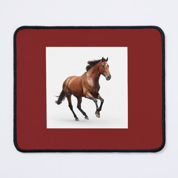 Item preview, Cantering bay horse with star designed and sold by Delicate-AI.