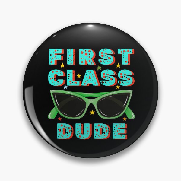 Item preview, First Class Dude Retro Colorful Typographic School Design  designed and sold by Raise2Shine.