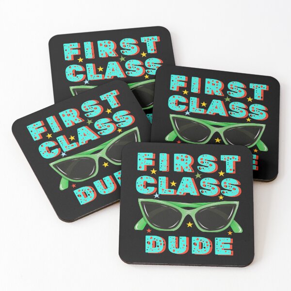 Item preview, First Class Dude Retro Colorful Typographic School Design  designed and sold by Raise2Shine.