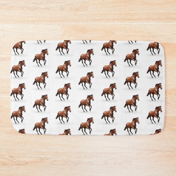 Item preview, Cantering bay horse with star designed and sold by Delicate-AI.