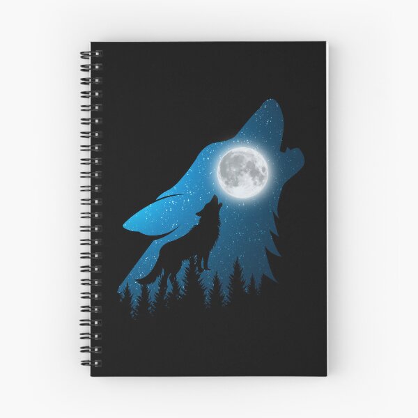 Item preview, Forest Night Sky Wolf Silhouette Howling at The Moon designed and sold by BelkaMed.