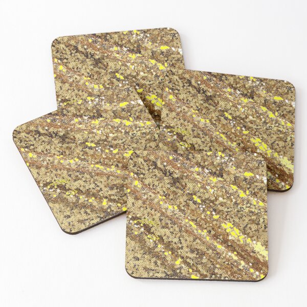 Item preview, Speckled Sequin Style Clothing Line Mardi Gras Type Brown Print designed and sold by posterbobs.