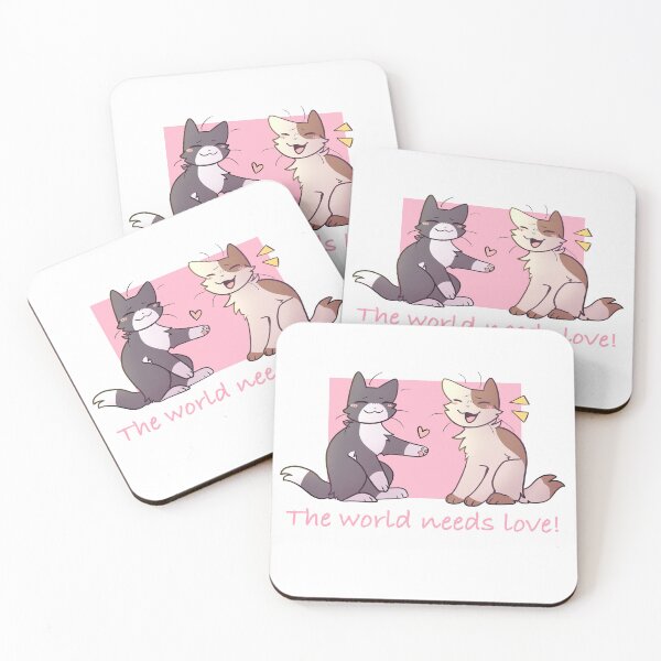 Item preview, The World Needs Love Cats designed and sold by CatBucket.