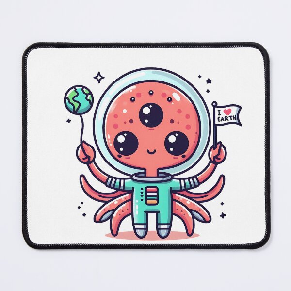 Item preview, Adorable Alien Loves Earth designed and sold by ManikRaja.
