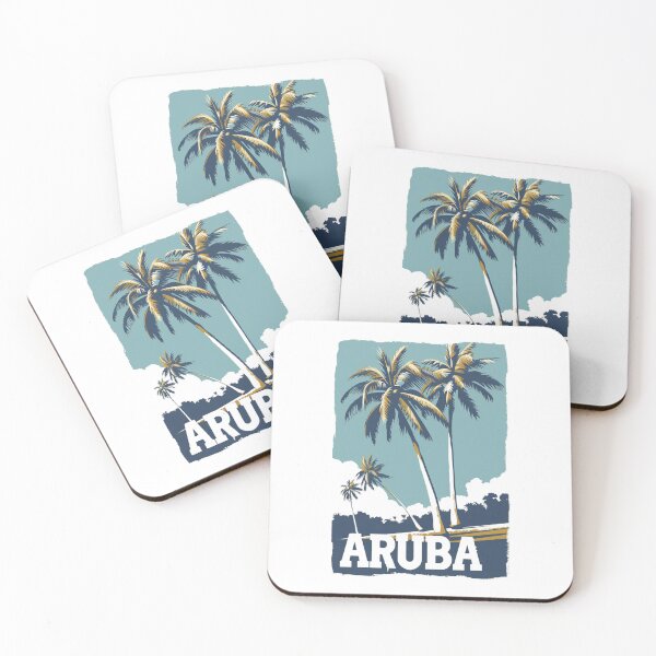 Item preview, A Vintage Travel Illustration of Aruba designed and sold by GoodOldVintage.