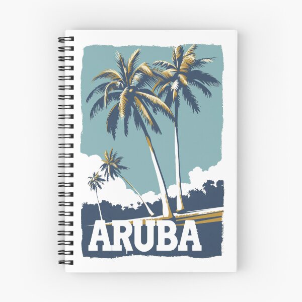 Item preview, A Vintage Travel Illustration of Aruba designed and sold by GoodOldVintage.