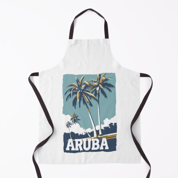 Item preview, A Vintage Travel Illustration of Aruba designed and sold by GoodOldVintage.