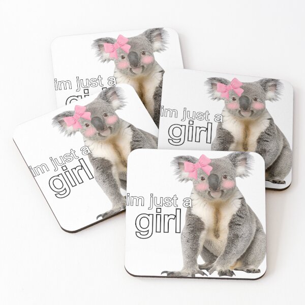 Item preview, im just a girl koala meme designed and sold by SillyLittleSnek.