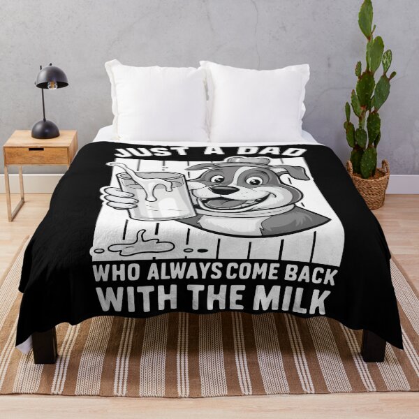 Item preview, Just A Dad Who Always Come Back With The Milk Dog Shirt Gift designed and sold by Felinefinesse.