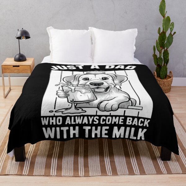 Item preview, Just A Dad Who Always Come Back With The Milk Dog Shirt Gift designed and sold by Felinefinesse.