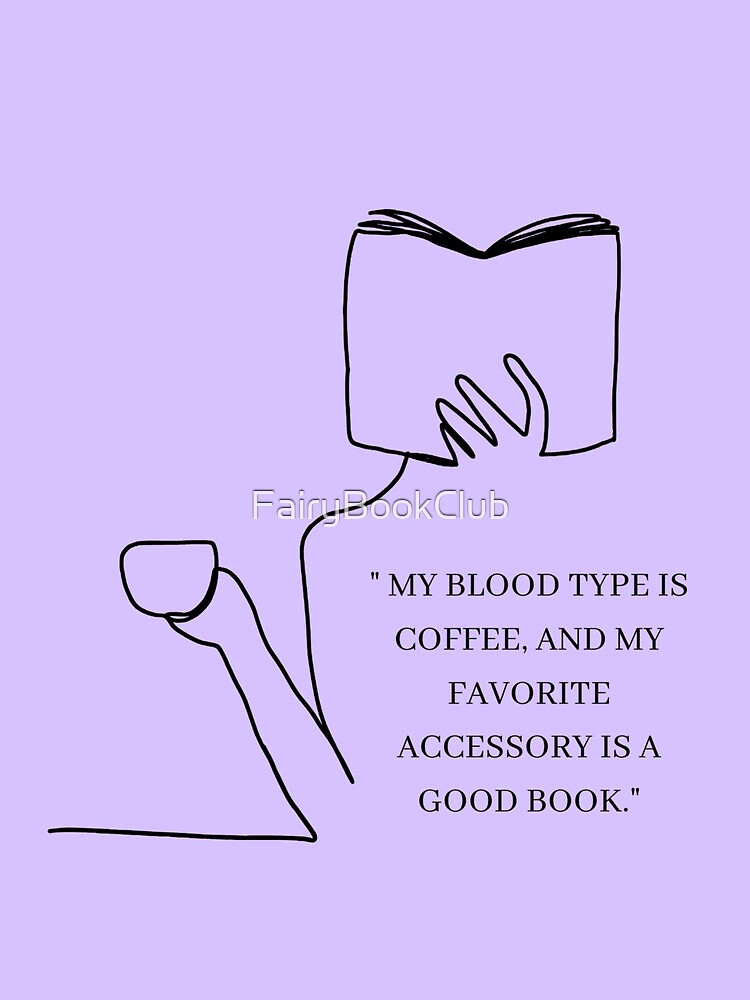 Thumbnail 3 of 3, Drawstring Bag, Teelie Turner Author~Favorite Accessory Is A Good Book~Lavender™ designed and sold by FairyBookClub.