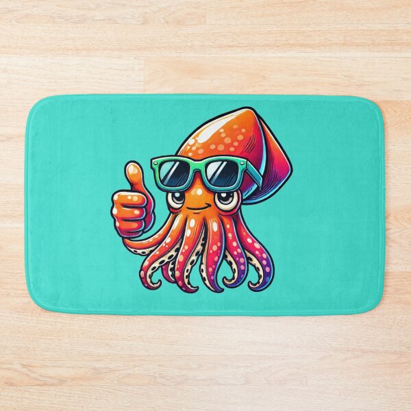 Item preview, Cool Cartoon Squid with Sunglasses - Fun Beach Vibes designed and sold by Marvvinekk.