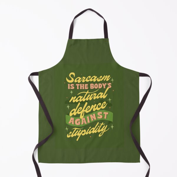 Item preview, Sarcasm is the body's natural defense against stupidity sarcastic lettering quote designed and sold by lettersbysid.