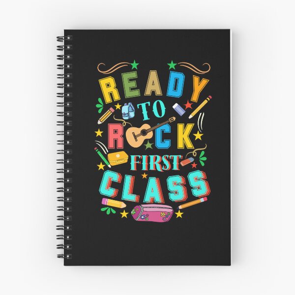 Item preview, Ready To Rock First Class Retro Typographic Colorful Back to School Design designed and sold by Raise2Shine.