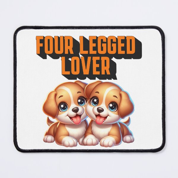 Item preview, Four Legged Lover Cute Puppy T Shirt Adorable Dog Graphic Tee Perfect Gift For Pet Lovers Animal Lover Shirt designed and sold by Closetstyl.