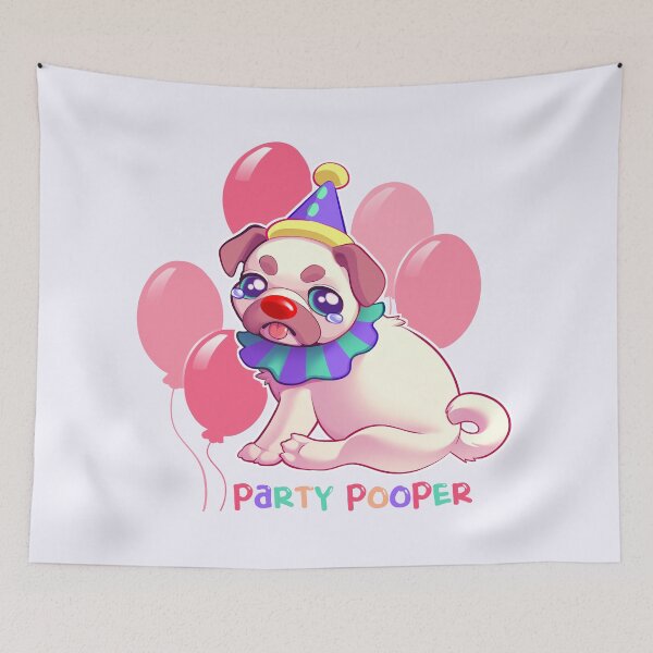 Item preview, Party Pooper Pug designed and sold by feralfane.