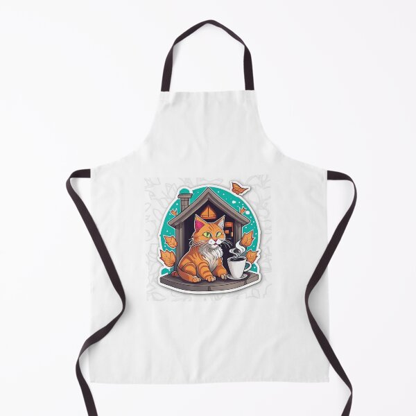 Item preview, Orange Cat Fall Season designed and sold by CatStickershere.