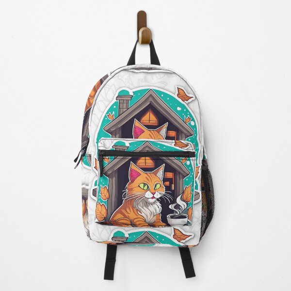 Item preview, Orange Cat Fall Season designed and sold by CatStickershere.
