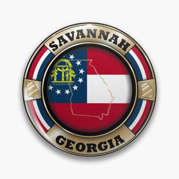 Item preview, Savannah Georgia map flag designed and sold by studioss76.