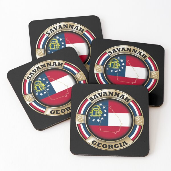 Item preview, Savannah Georgia map flag designed and sold by studioss76.