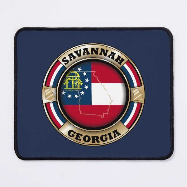 Item preview, Savannah Georgia map flag designed and sold by studioss76.