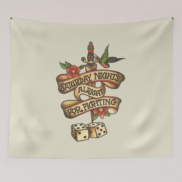 Item preview, Saturday Night's Alright For Fighting - Song Logo designed and sold by skipat.
