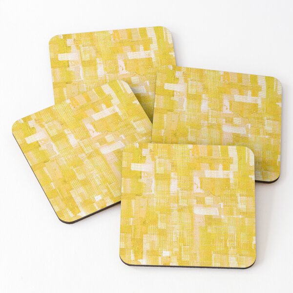Item preview, Pieces Of Sunshine Yellow Gold Abstract Art designed and sold by Sharon Cummings Art.