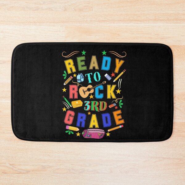 Item preview, Ready To Rock 3RD Grade Retro Typographic Colorful Back to School Design designed and sold by Raise2Shine.