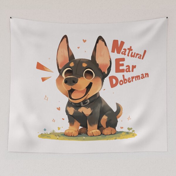 Item preview, Natural ear Doberman inspired designed and sold by Nowshin Tasnim.