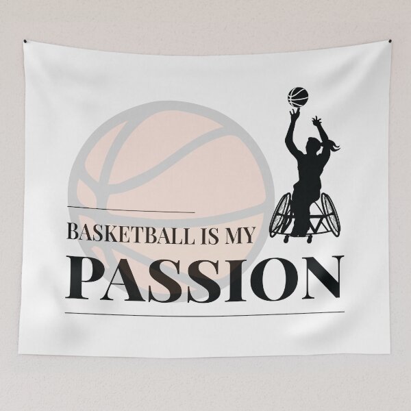 Item preview, Basketball is My Passion, Women's Wheelchair Sport designed and sold by Shiraufa.