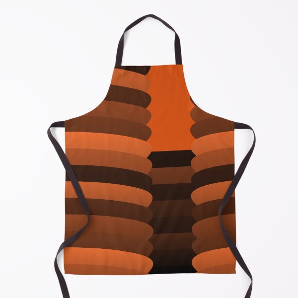 Item preview, Varying Orange Wave Lines Parallel Wavy Strips designed and sold by EvergreenMotifs.
