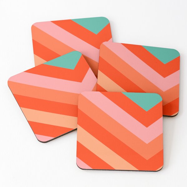 Item preview, Pink Multicolor Varied Striped Lines Rainbow Color Strips designed and sold by EvergreenMotifs.