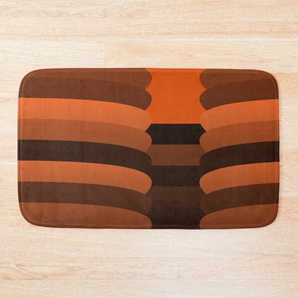 Item preview, Varying Orange Wave Lines Parallel Wavy Strips designed and sold by EvergreenMotifs.