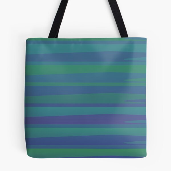Item preview, Varying Blue Green Wave Lines Parallel Wavy Strips designed and sold by EvergreenMotifs.