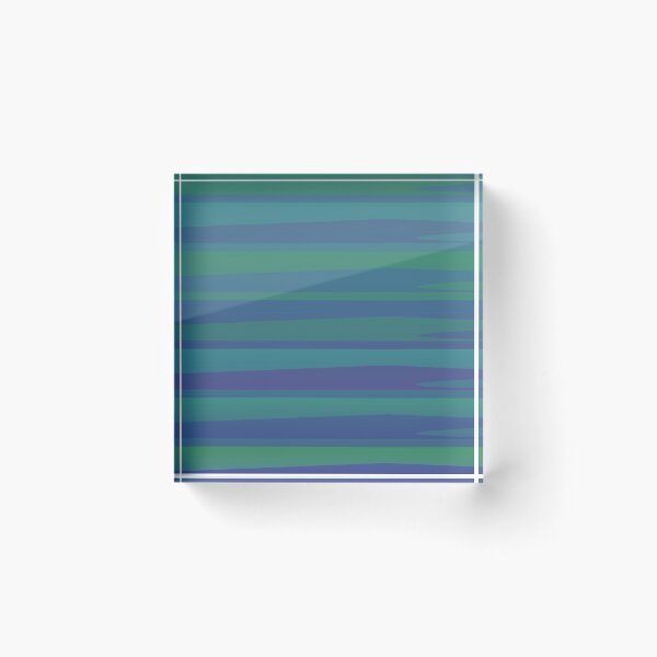 Item preview, Varying Blue Green Wave Lines Parallel Wavy Strips designed and sold by EvergreenMotifs.