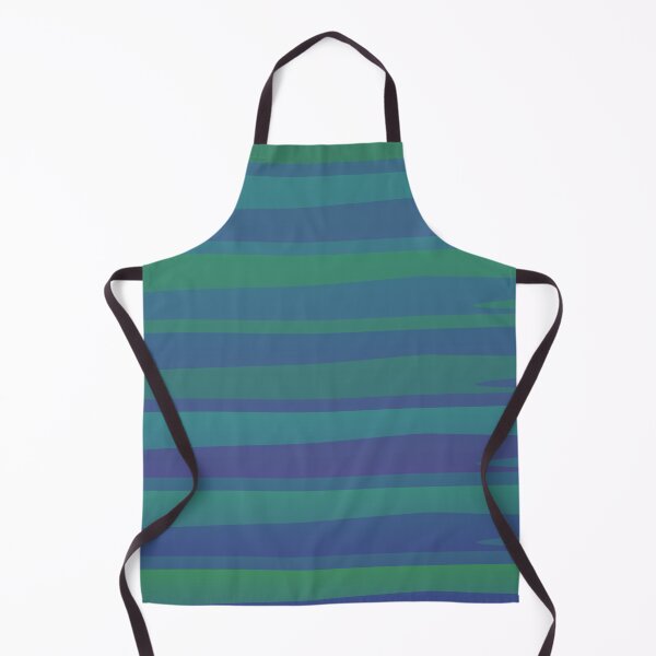 Item preview, Varying Blue Green Wave Lines Parallel Wavy Strips designed and sold by EvergreenMotifs.