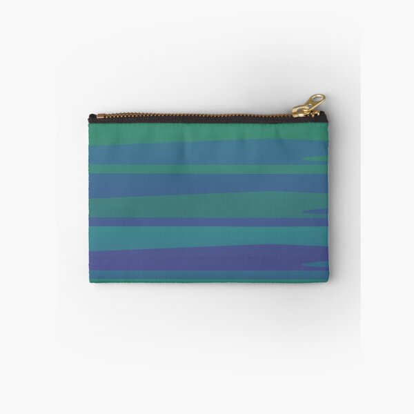 Item preview, Varying Blue Green Wave Lines Parallel Wavy Strips designed and sold by EvergreenMotifs.