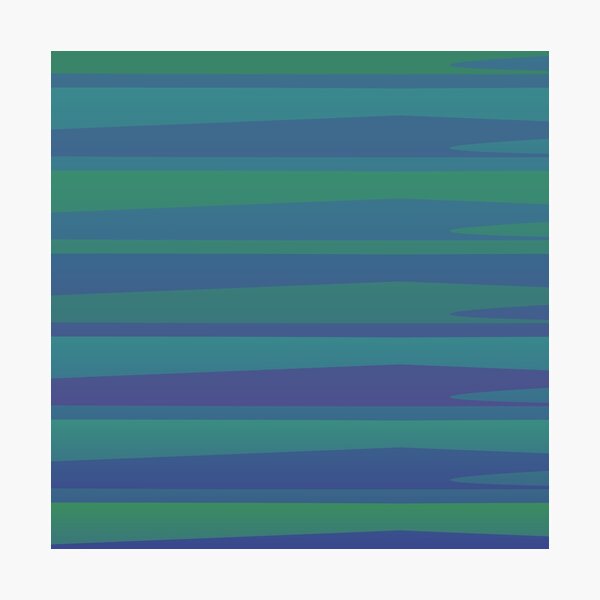 Item preview, Varying Blue Green Wave Lines Parallel Wavy Strips designed and sold by EvergreenMotifs.